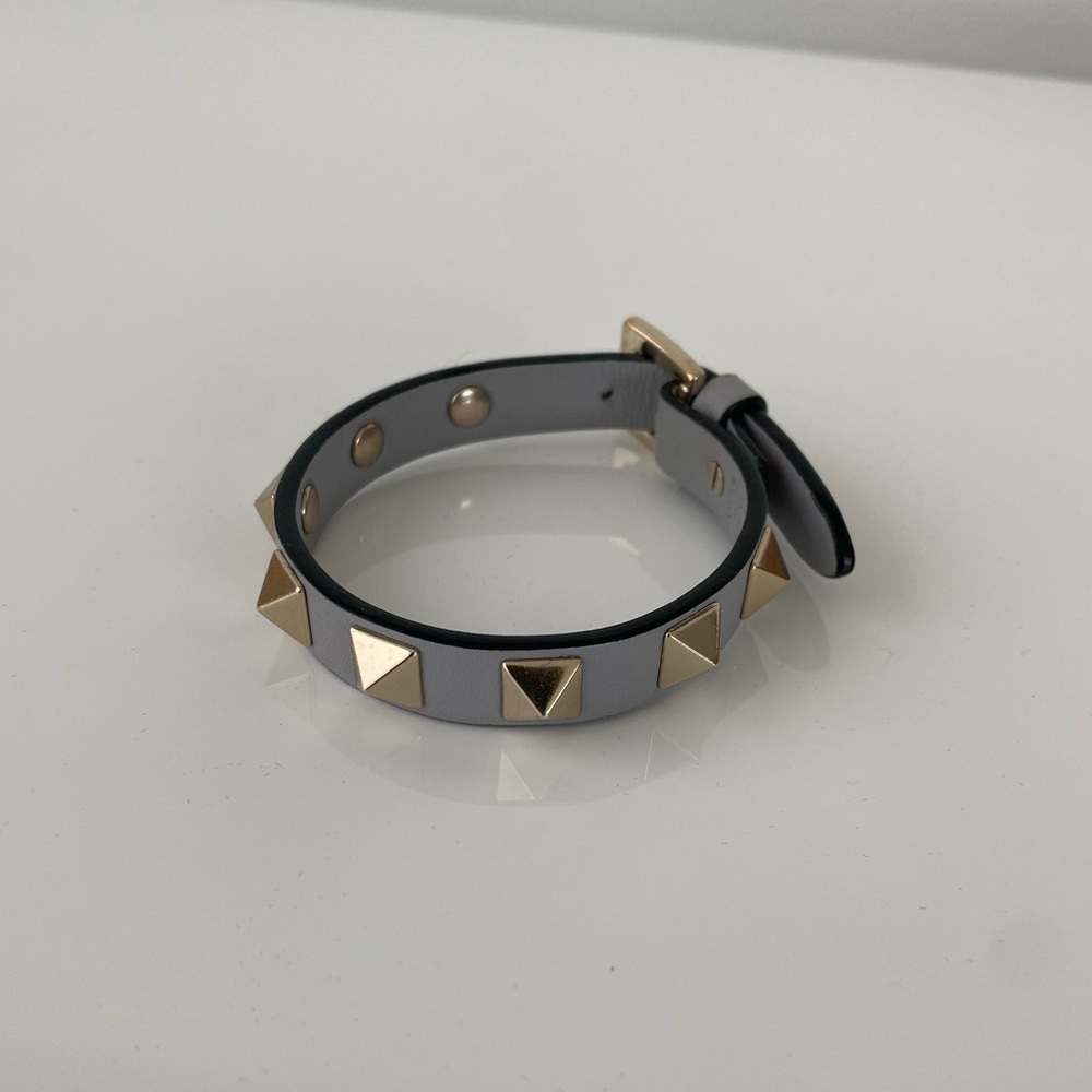 Blue Leather Valentino Bracelet